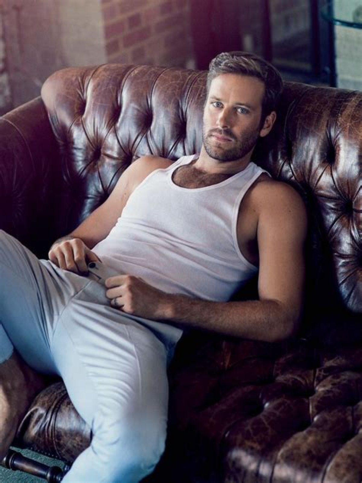 Armie Hammer, hot guy: “I’ve lost out on jobs because I’m six foot five.”