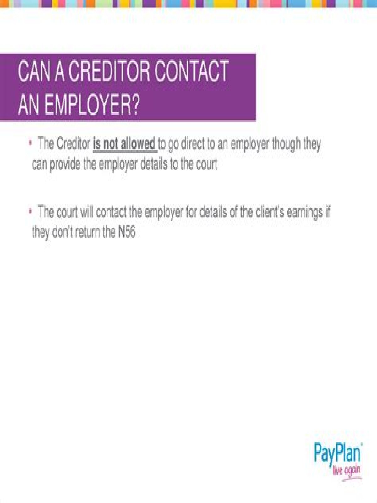 Can creditors call your employer?