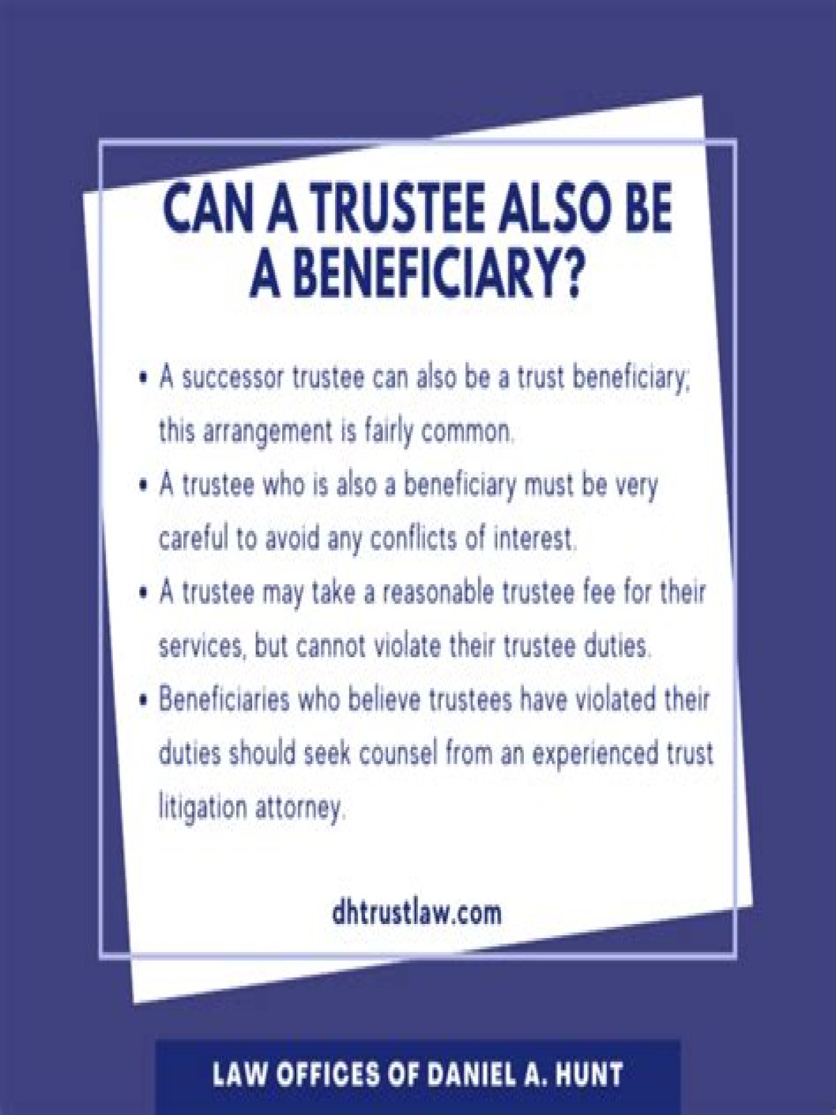 Can trustees be beneficiaries?
