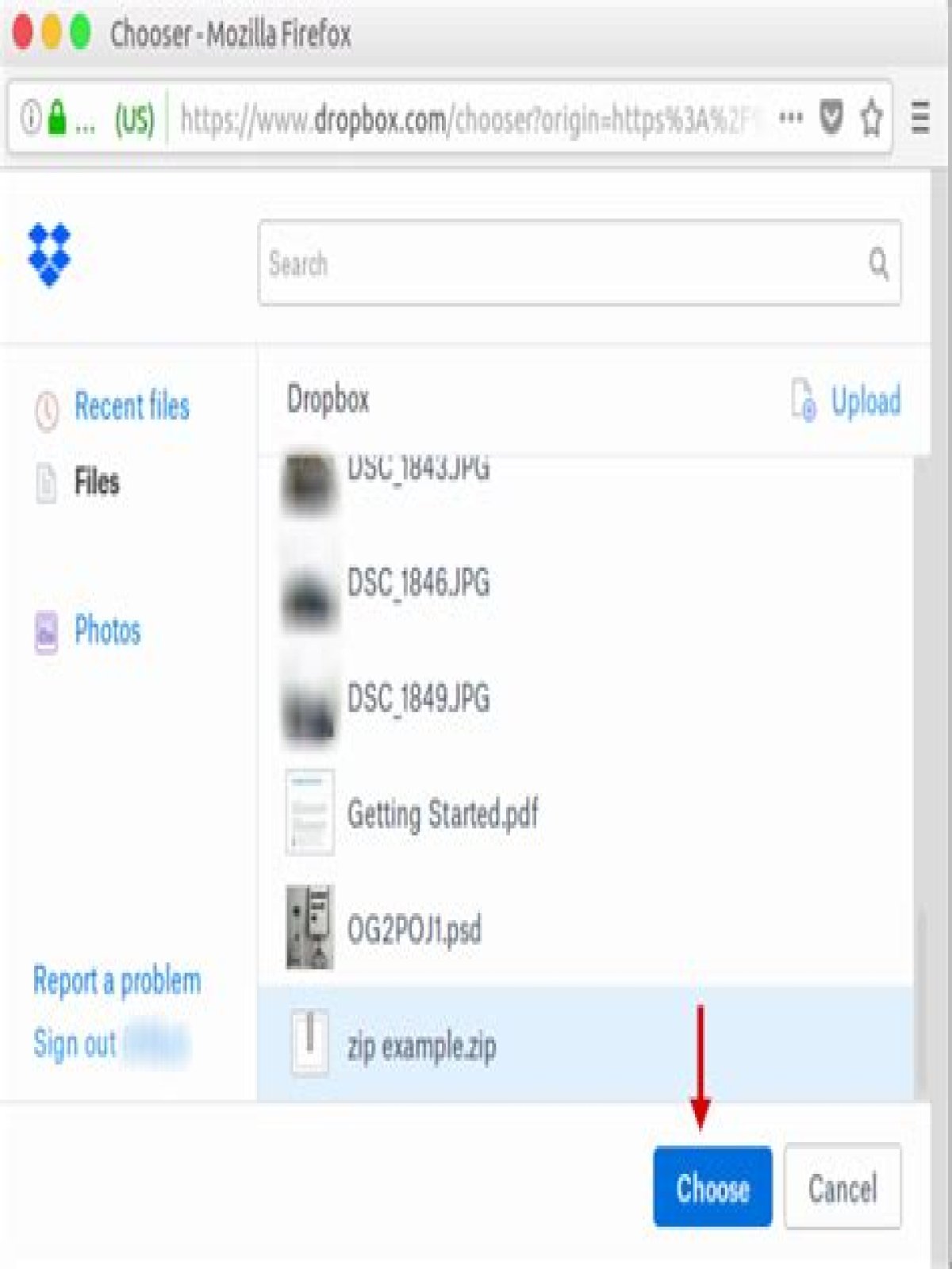 How do I unzip a file in Dropbox?
