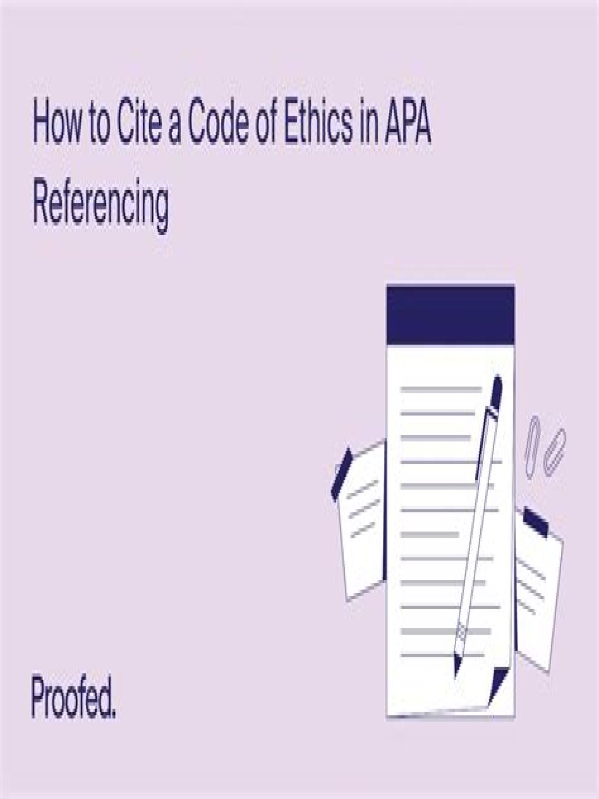 How do you cite the APA code of ethics in a paper?
