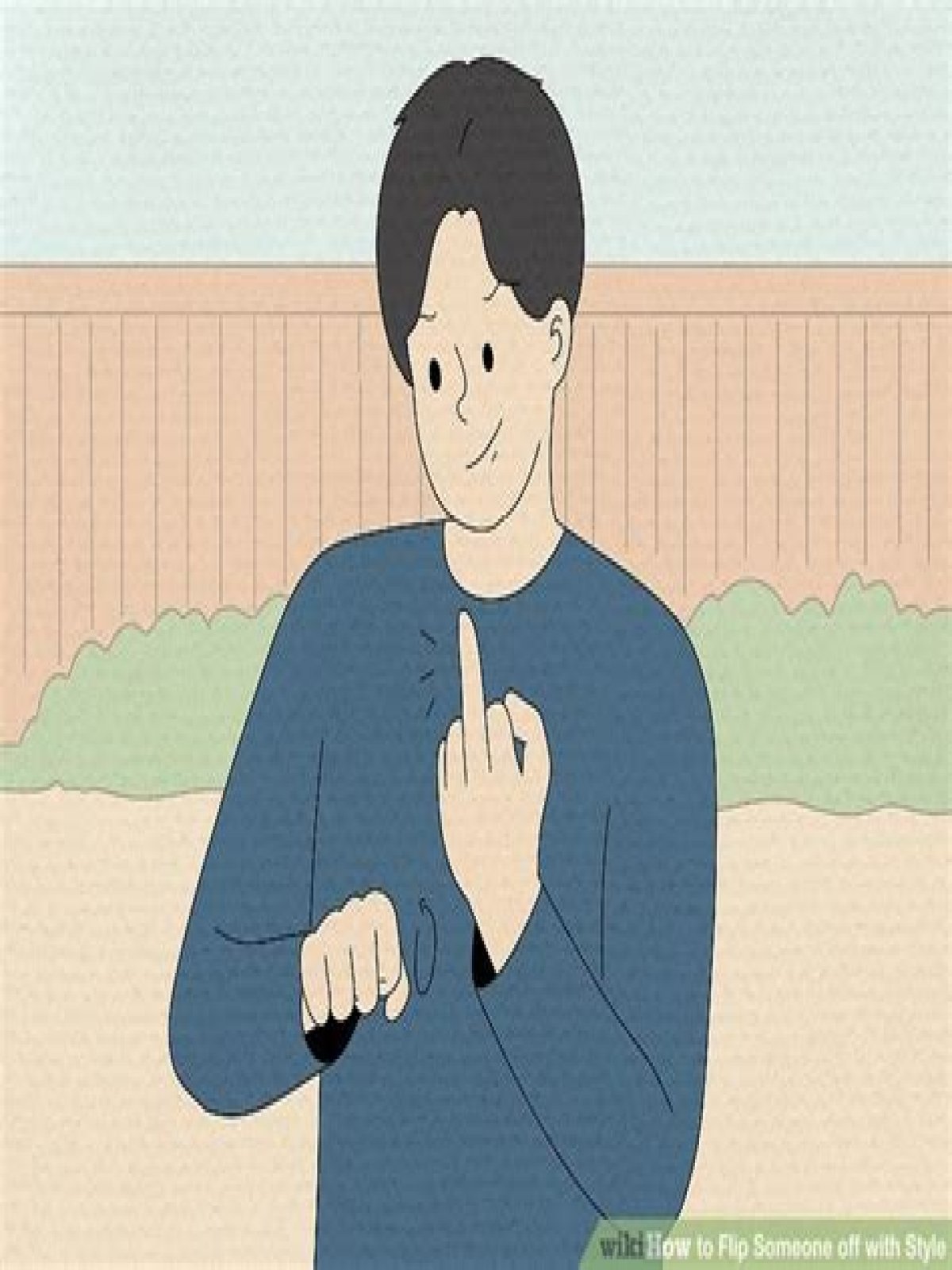 How do you flip someone off?