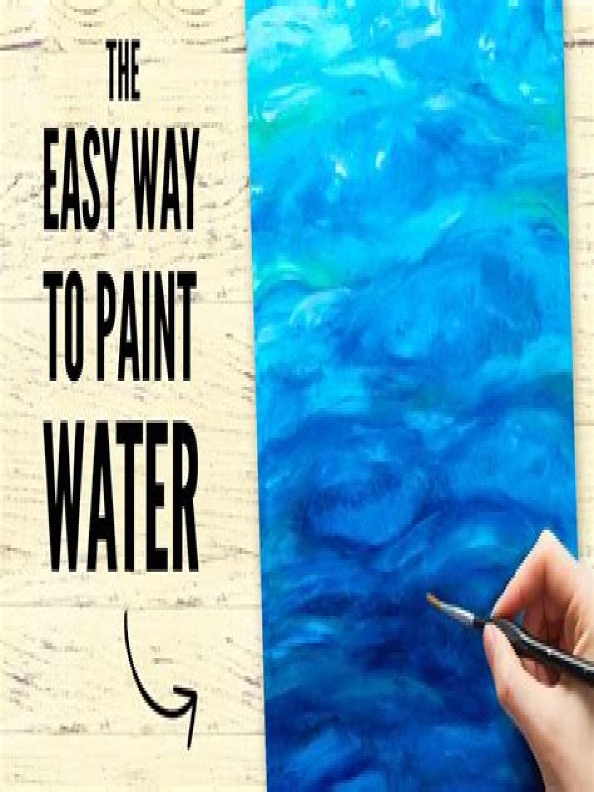 How do you make paint look like water?