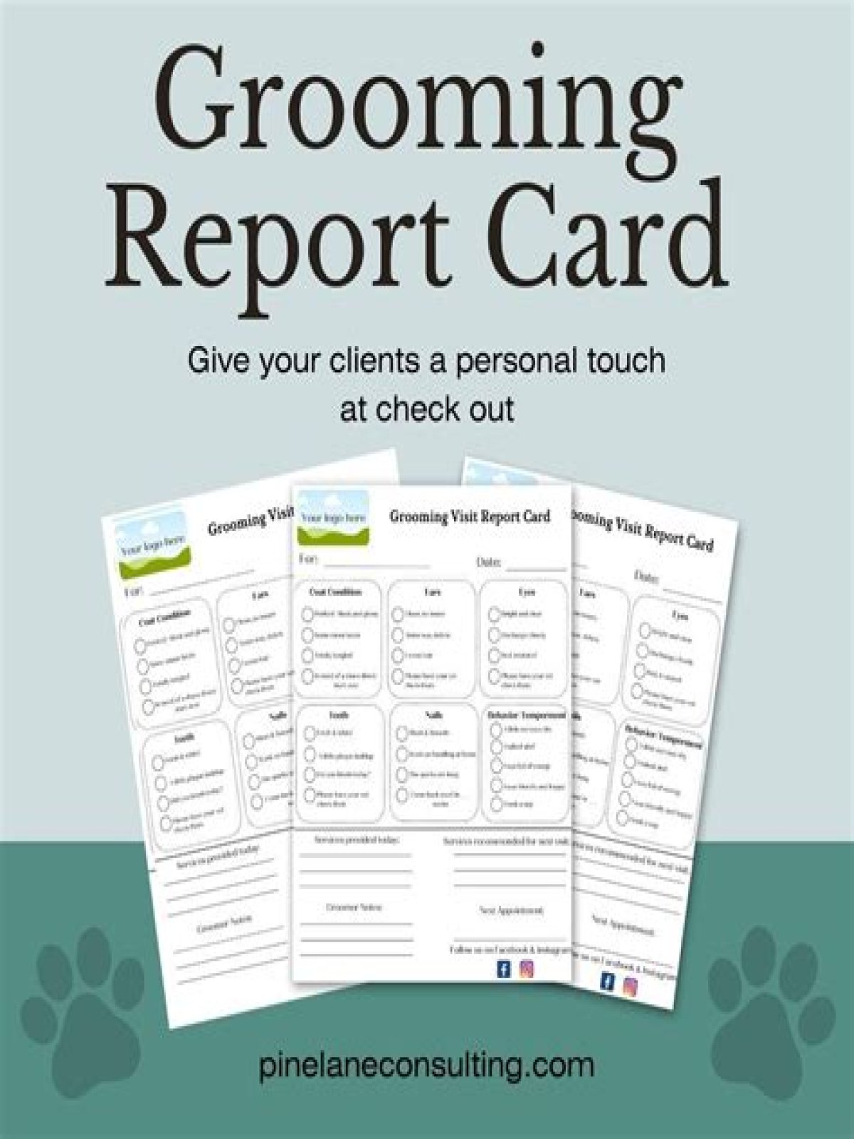 What is a grooming card?