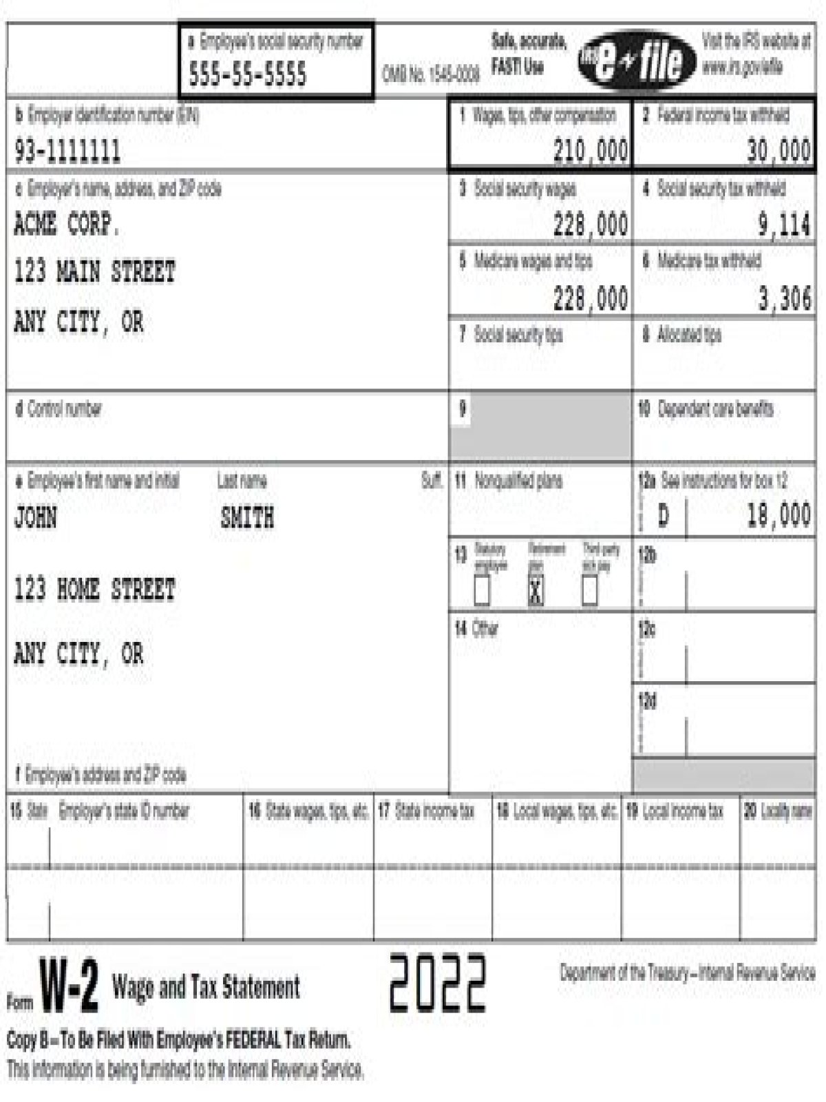What is included in W2 earnings?
