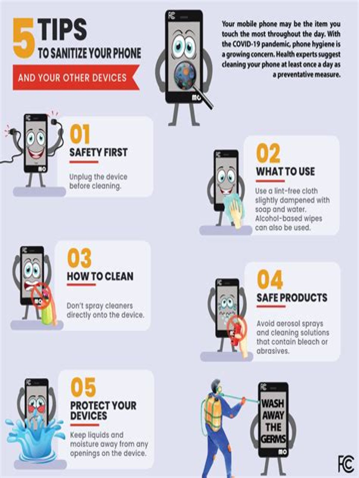 What is the best way to sanitize your cell phone?