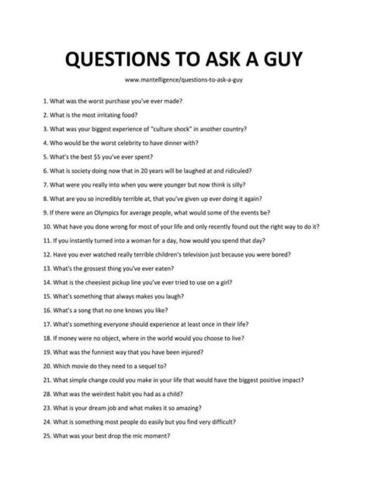 what questions to ask a guy