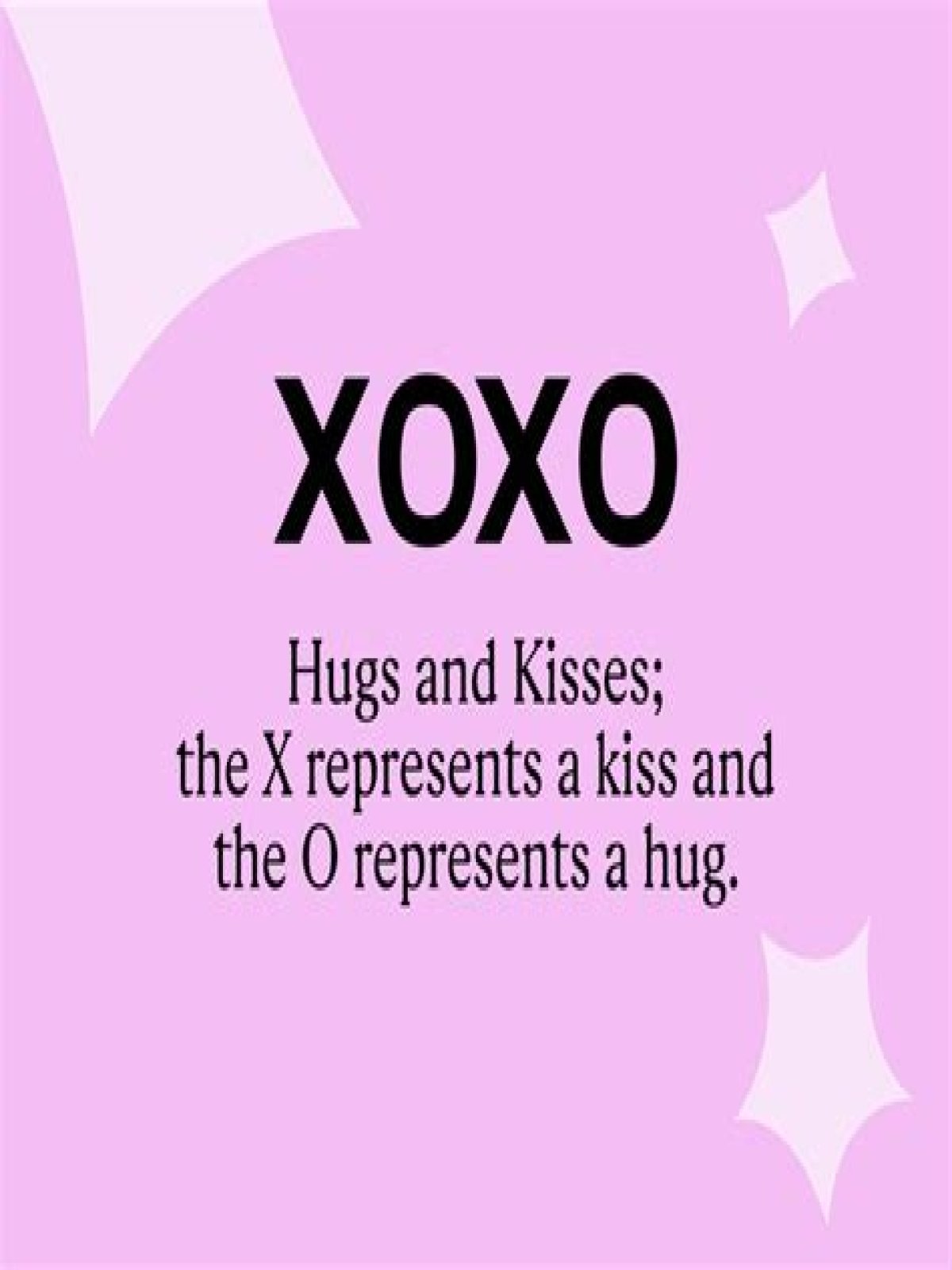 what xoxo means