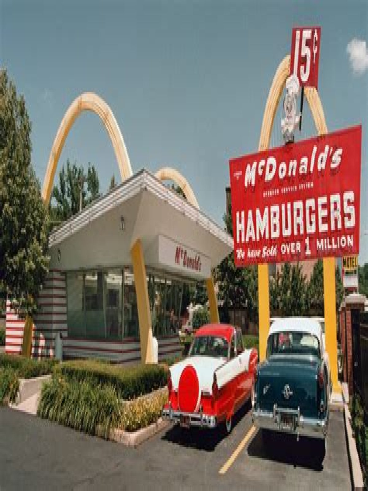 When were hamburgers 15 cents at McDonalds?