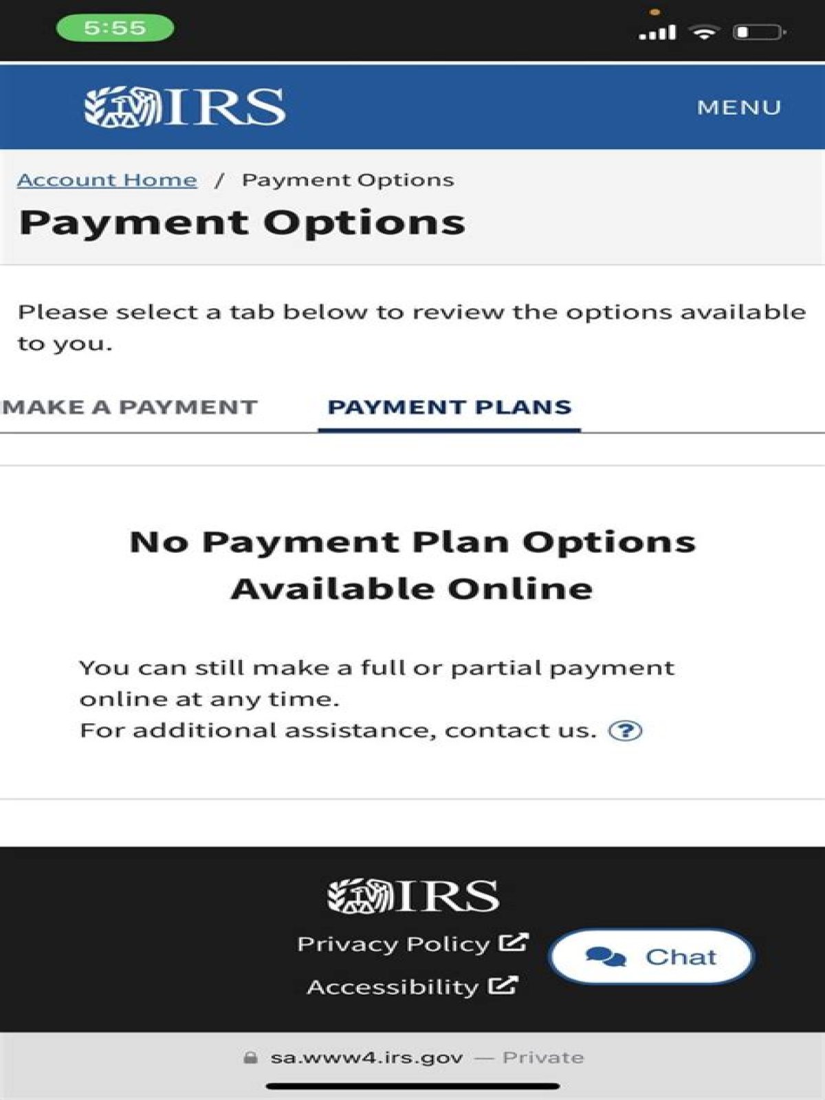 Why did the IRS cancel my payment plan?